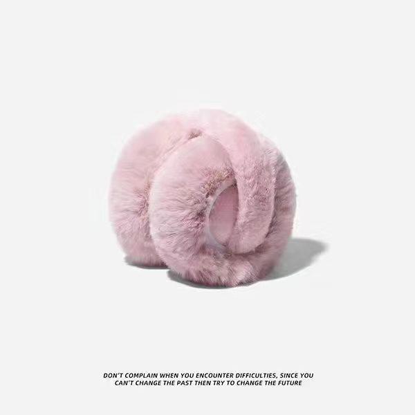 Женские зимние белые плюшевые ветрозащитные наушники — теплые, морозостойкие, с бархатной подкладкой, незамерзающие.