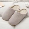 Осень и зима Японский стиль домашние комнатные мягкая подошва нескользящие бесшумные мужские и женские хлопковые тапочки бесшумные для послеродового периода напольные домашние тапочки