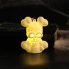 Creepy Skull Prop Halloween Night Light, LED Skeleton Decorative Candle Light for Safe Lighting Haunted House, Spooky Party Tabletop Decor,