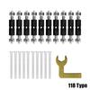 10Pcs 118/86 Type Switch Socket Cassette Screws Support Rod Wall Mount Switch Box Internal Repair Kit Stash Struts Repair Tools