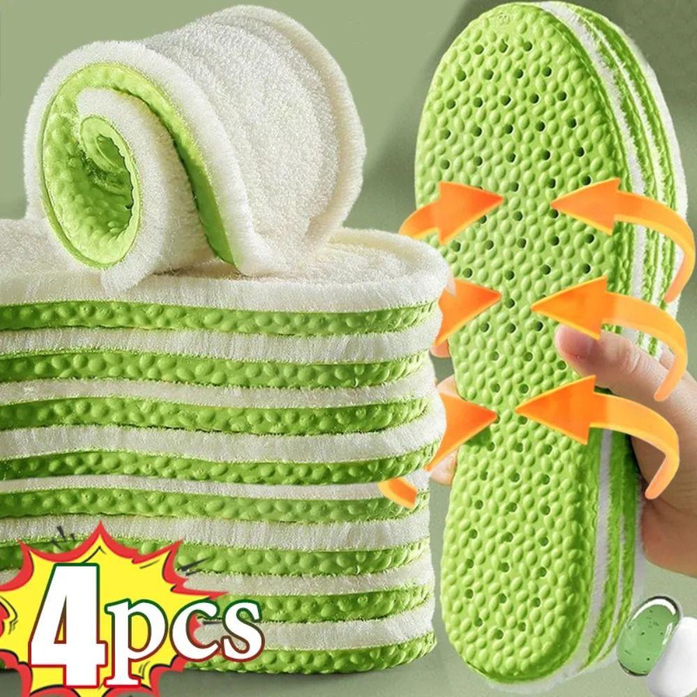 Теплые термостельки с самоподогревом для ухода за ногами Мягкие стельки для ног зимние