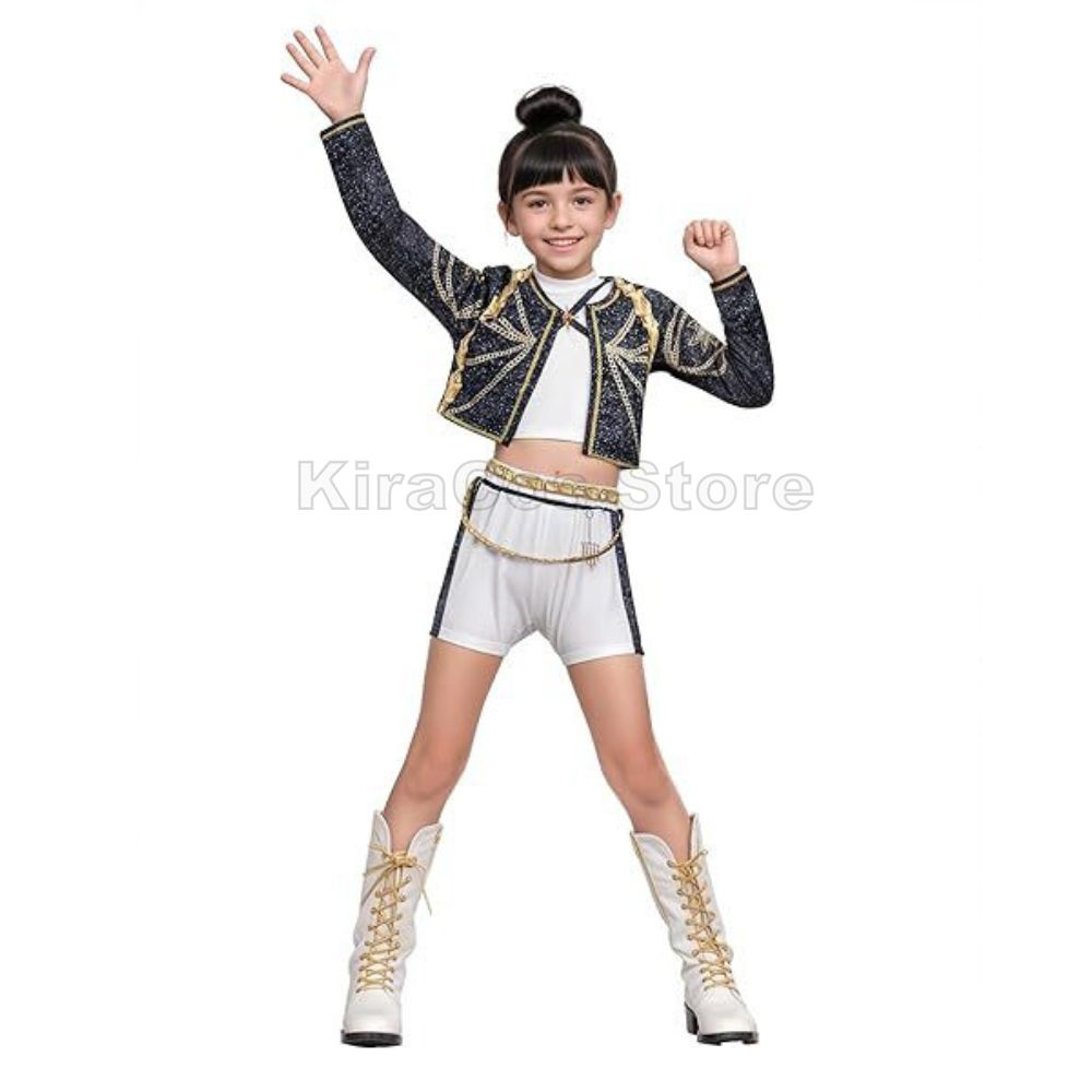 Фильм Дети Kpop Охотник на демонов Косплей Руми Зои Мира Косплей Костюм Одежда KPop Руми Зои Мира Косплей Костюм Костюм с 3D-принтом