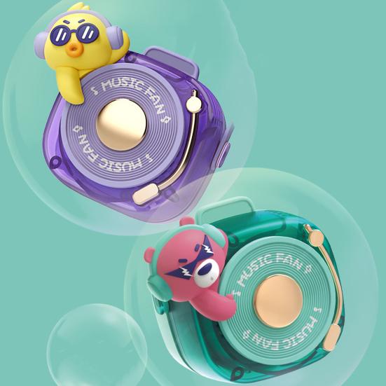 Small Fan Cartoon Duck Rabbit Bear Element Camera Design Hanger Fan Multi-Speed Wind Adjustment Low-Noise Motor Cooling