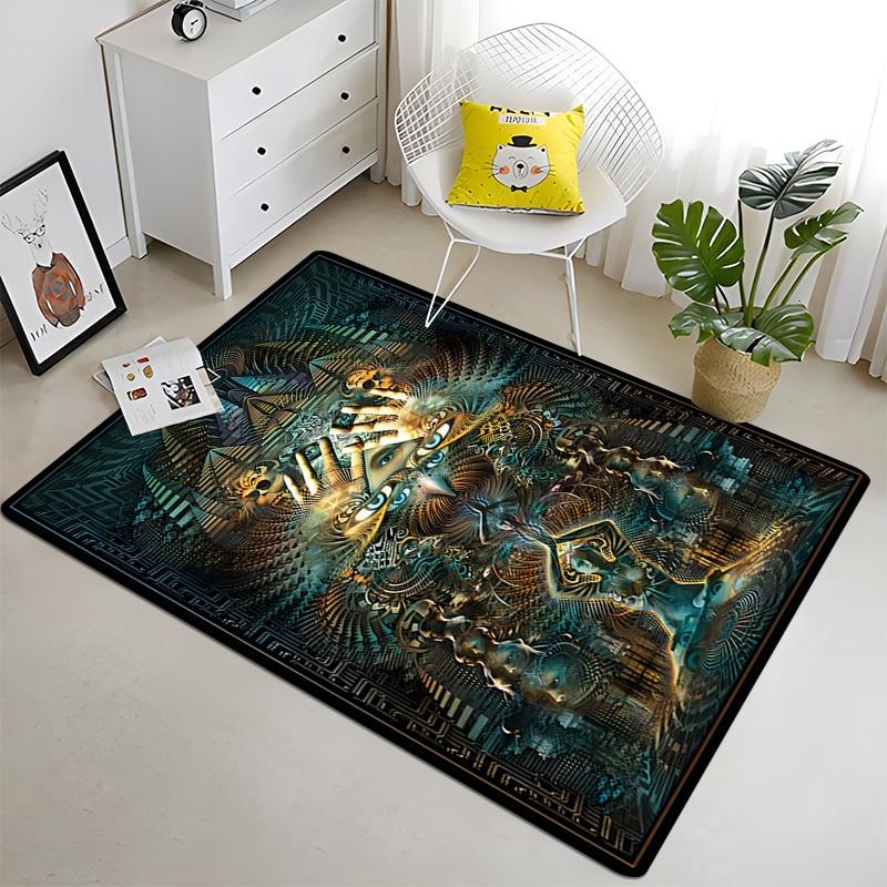 Freemason Masonic Illuminati  Printed Pattern Rug Baby Play Mat Living Room Carpet Decoration Fitness Pet Carpet Tapestry