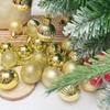 24 шт. Рождественские шары пластиковые круглые рождественские шары элегантные водонепроницаемые праздничные украшения венок Новый год для дома и улицы
