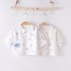 Ultra-Thin Pure Cotton Newborn Sleepwear Baby Monk Suit for Summer