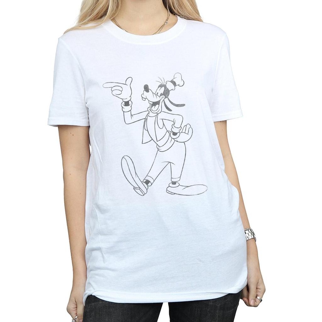 Disney Womens/Ladies Goofy Classic Baseball Cotton Boyfriend T-Shirt