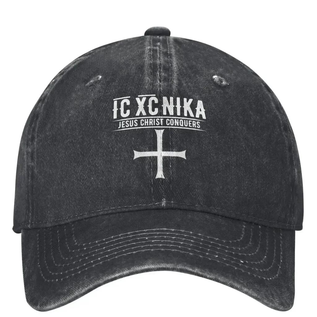 IC XC NIKA JESUS CHRIST CONQUERS Baseball Cap yk Retro Couple Women Hip Hop Dad Hats Sunscreen Tennis Skate Baseball Caps Gift