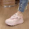 Inner Height-increasing Women's Shoes 2024 Spring New Versatile Sports and Leisure Shoes Platform-soled Muffin Shoes Small Leather Shoes