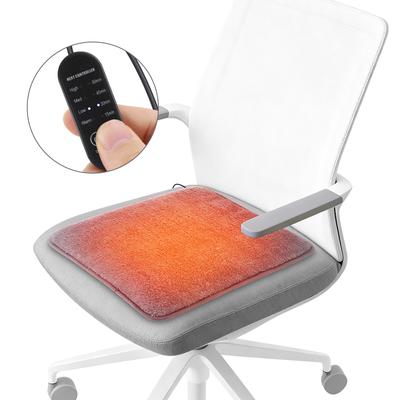 Подушка с 4 уровнями температуры и таймером, USB электрическая грелка для сиденья, портативный зимний согревающий коврик для сиденья для офиса, путешествий, дома, автомобиля