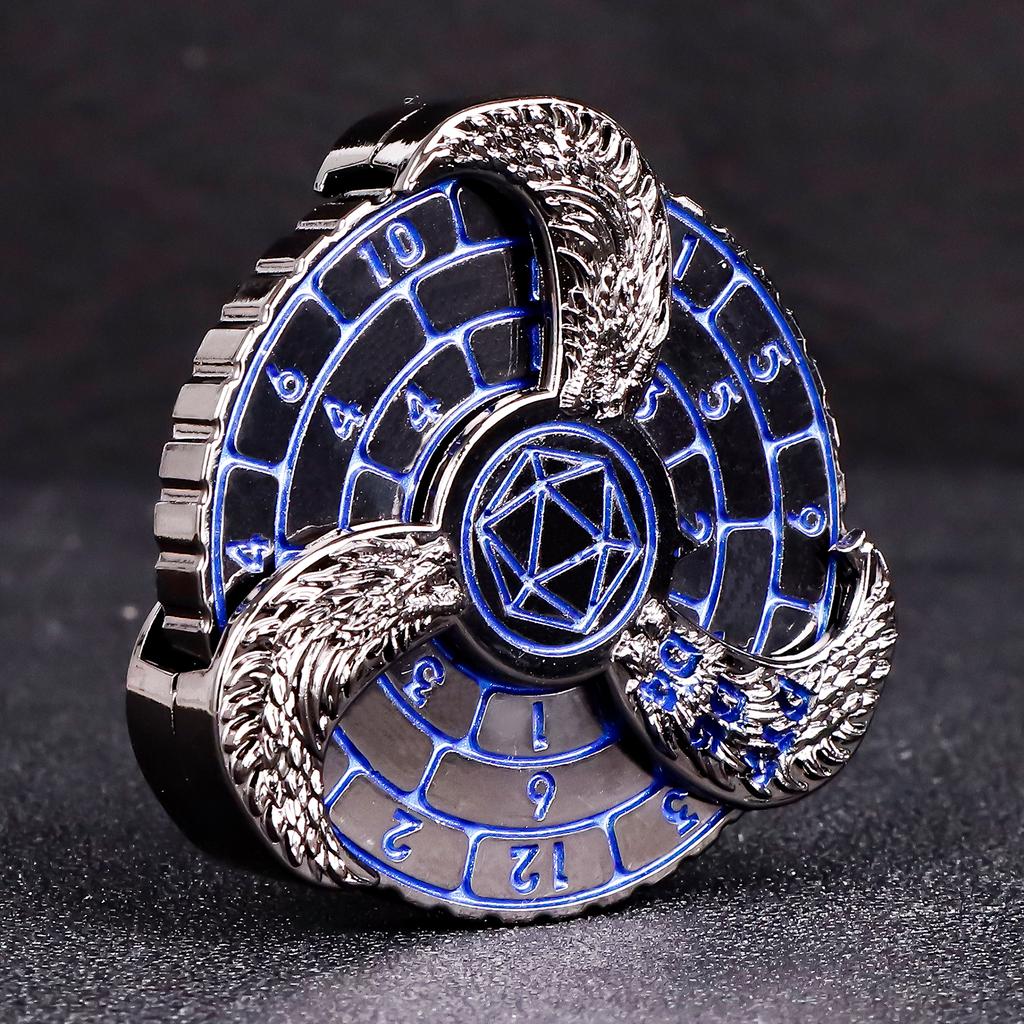 Рулеточные кости Fingertip Gyro для Dungeons and Dragons, металлические игральные кости DND Spinner, набор игральных костей Dragon Compass для подарков