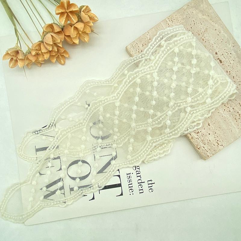 Французский кружевной вышитый шелковый шарф-повязка на голову - Супер Фея Милая Лента для волос