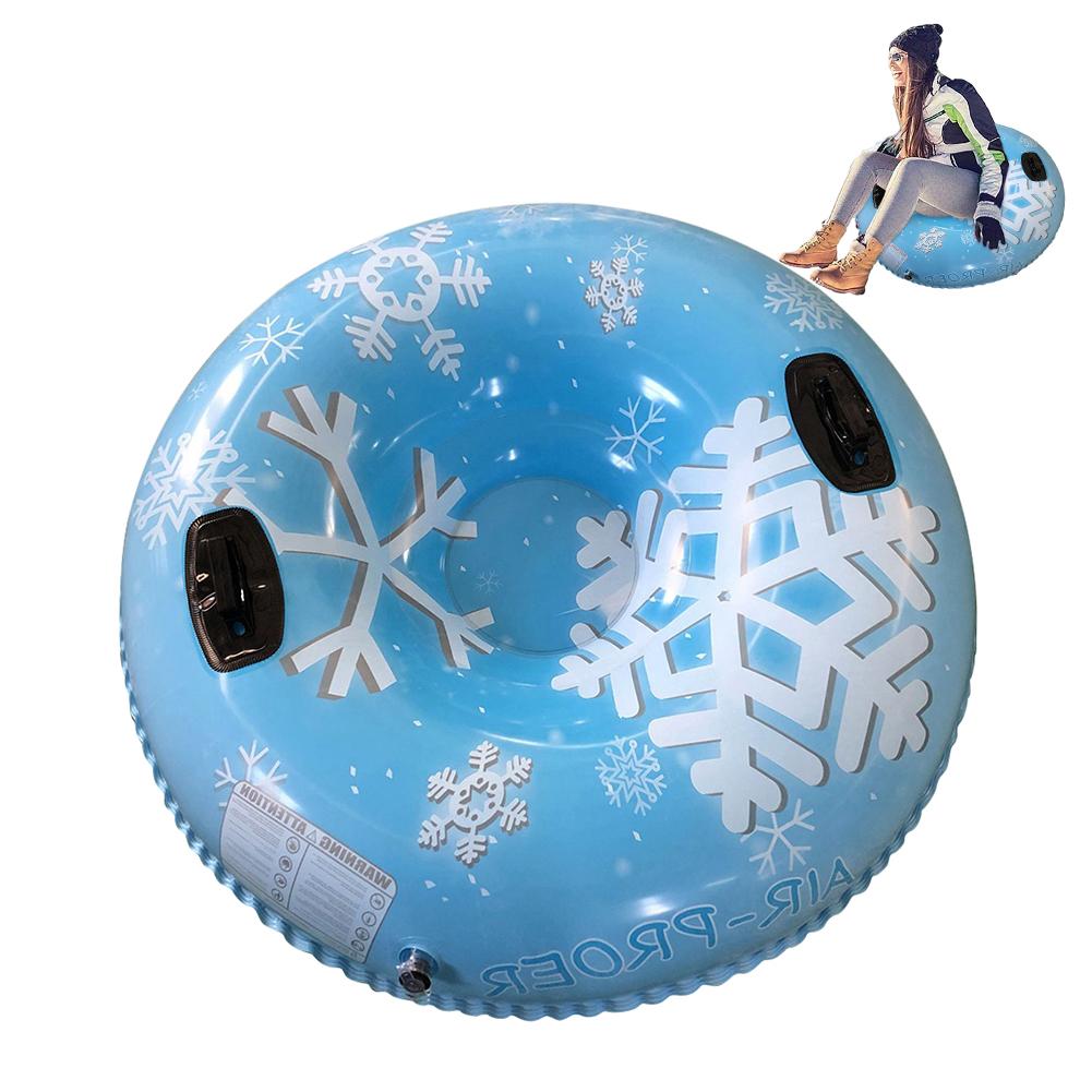 Inflatable Floated Skiing Board Thickened Floated Sled PVC Ski Board Sled with Handles Ski Board Skiing Equipments