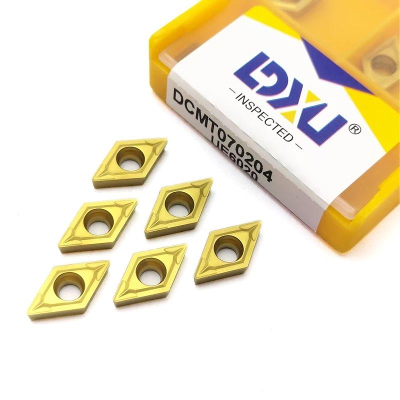 10 шт. DCMT070204 UE6020 твердосплавный инструмент высококачественный режущий инструмент DCMT 070204 токарная пластина