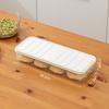 1 шт. Квадратный пластиковый контейнер для хранения продуктов в холодильнике, бытовой, герметичный, для замороженных пельменей, овощей, для хранения еды