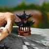 Mini Pagoda Statue Ancient Building Model Pavilion Decorations Simulation Statue Zen Garden Aquarium Bonsai Dollhouse Decor