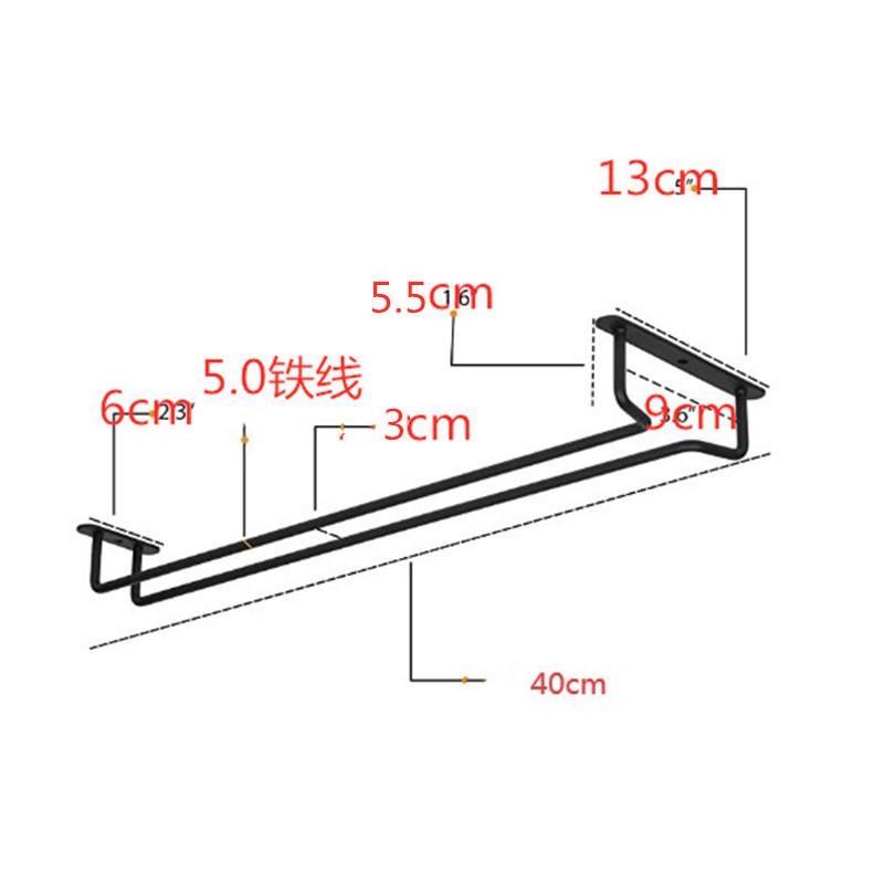 Настенный держатель для винных бокалов Подшкафный держатель для винных бокалов Вешалка-органайзер Удобный подвесной держатель для бокалов на ножке Для кухни