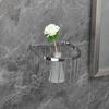 304 Stainless Steel Bathroom Shelf Toilet Storage Wall-mounted Shelf Small Mesh Basket
