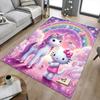 1 шт. Ковер с единорогом Hello Kitty, офисный коврик, уличный коврик, домашний декор, ковер для зоны, праздничный подарок, коврик под офисное кресло