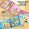 Wooden Montessori Magnetic Story Book For Children With Quiet Paste Feature For Early Childhood Development