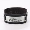 Модный рок-панк браслет с гравировкой букв