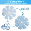 Универсальные охлаждающие ледяные вкладыши для шляп, многоразовый PCM ледяной пакет для шляпы, портативная охлаждающая шапка для шлемов, для улицы
