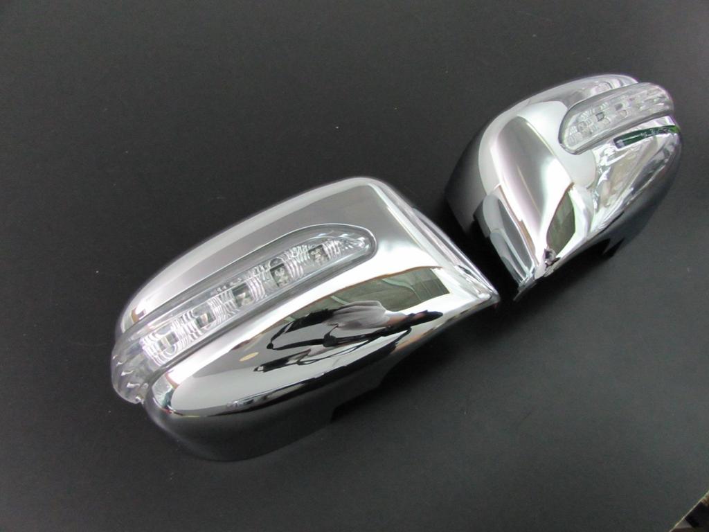 BRIGHTZ Cube Cubic Z11 Series Chrome Door Mirror Covers with LED Turn Signals 342 [MIR-SID-148]