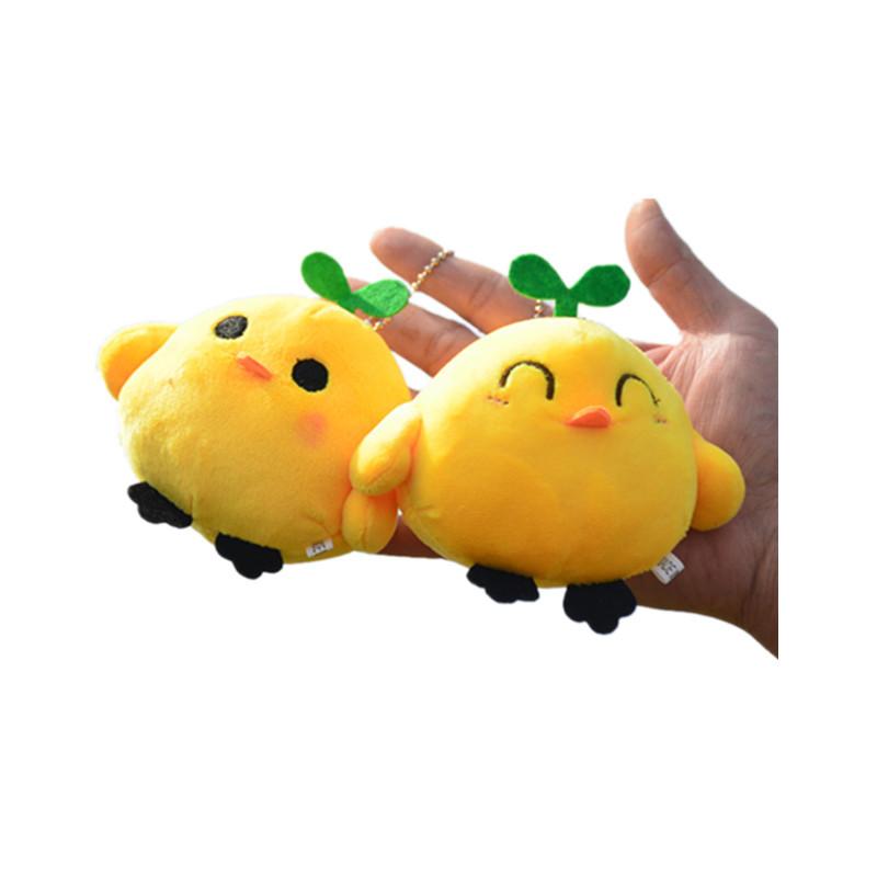 Милая милая маленькая кукла-цыпленок, плюшевая кукла, маленькая мини-подвеска, маленький желтый цыпленок, брелок для ключей, пуховый хлопок, детский подарок