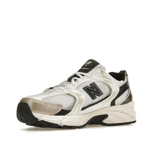 New Balance 530 Белые с золотом Унисекс Кроссовки MR530TC