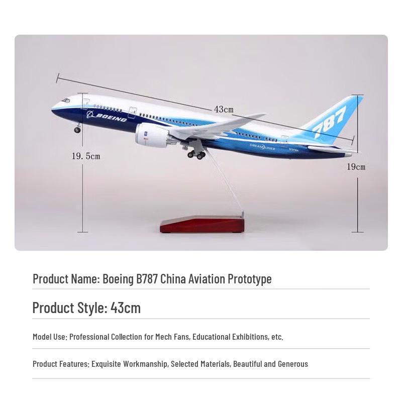 Lailer China Aviation Boeing Prototype Aircraft Model