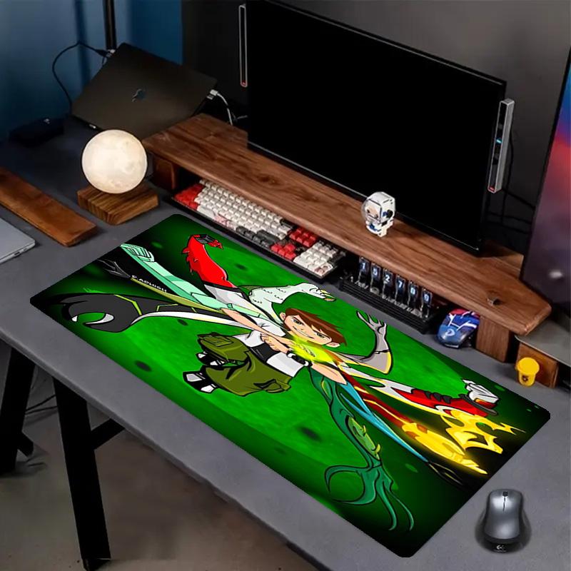 Ben 10 Cartoon Print Mouse Pad, Anti‑Slip Desktop keyboard Mat, for PC Laptop Gaming Working Daily Use, Cool Festival Surprise Gift