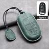 Leather Car Key Case Cover Shell For Jeep Chrysler 300 200 Dodge Charger Grand Cherokee Wrangler Compass Renegade For Fiat 500X
