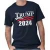 2024 Дональд Трамп Для Президента Америки Женская или Мужская Футболка с Круглым Вырезом 100% Хлопок Мужские Футболки Верхняя Футболка