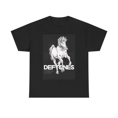 Футболка Deftones Мерч рок-группы Винтажный металл Унисекс Тяжелый хлопок