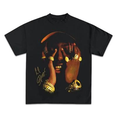 Тяжелая графическая футболка Lil Yachty Горячая распродажа Модный товар Винтажная уличная одежда Y2K Графические футболки Хлопок Харадзюку Хип-хоп Топы