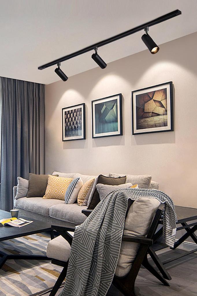 Светодиодный прожектор SPAHER для осветительных шин, эквивалент 100 Вт, лампа для выращивания растений, простая установка, регулируемый угол, лампа не требуется, яркий и стильный