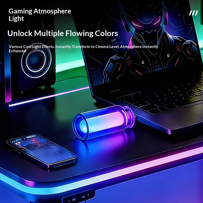 1 шт. USB стеклянная бутылка Атмосферный светильник для салона автомобиля Plug and Play RGB Янтарный Цветной Прозрачная лампа для чтения Ночник