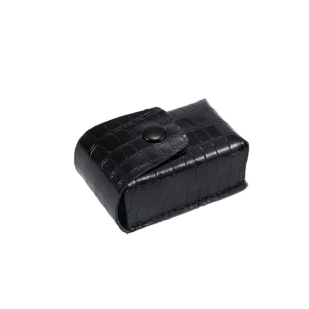 Snap Box Faux Leather Clipped on Belt Spectacle Case Eyeglasses Case Glasses Box Eyewear Case