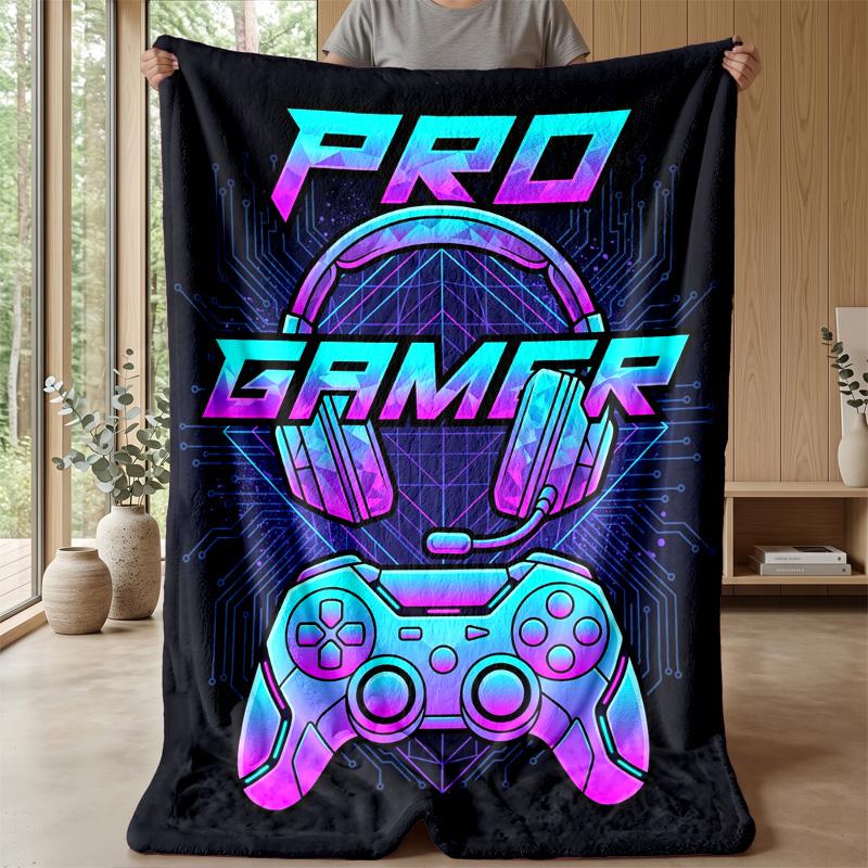 Pro Gamer Gear Theme blanket Lightweight Warm Flannel Blanket Decorative Throw Blanket for Home Decoration