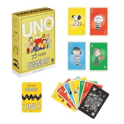 UNO Peanuts 75-летний юбилейный выпуск Снупи Карточная игра Mattel из Японии