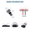 5pcs Low Voltage Wire Connectors T Tap Wire Connectors 2 Pins Wire Splice Connectors No Stripping 3 Way Wire  Fits 24-20 AWG