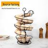 Iron Art Spiral Egg Basket - Creative Large Capacity Storage Rack