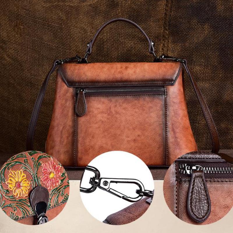 Johnature Женская сумка из натуральной кожи в стиле ретро, ​​роскошная сумка для отдыха, сумки на плечо и через плечо из воловьей кожи