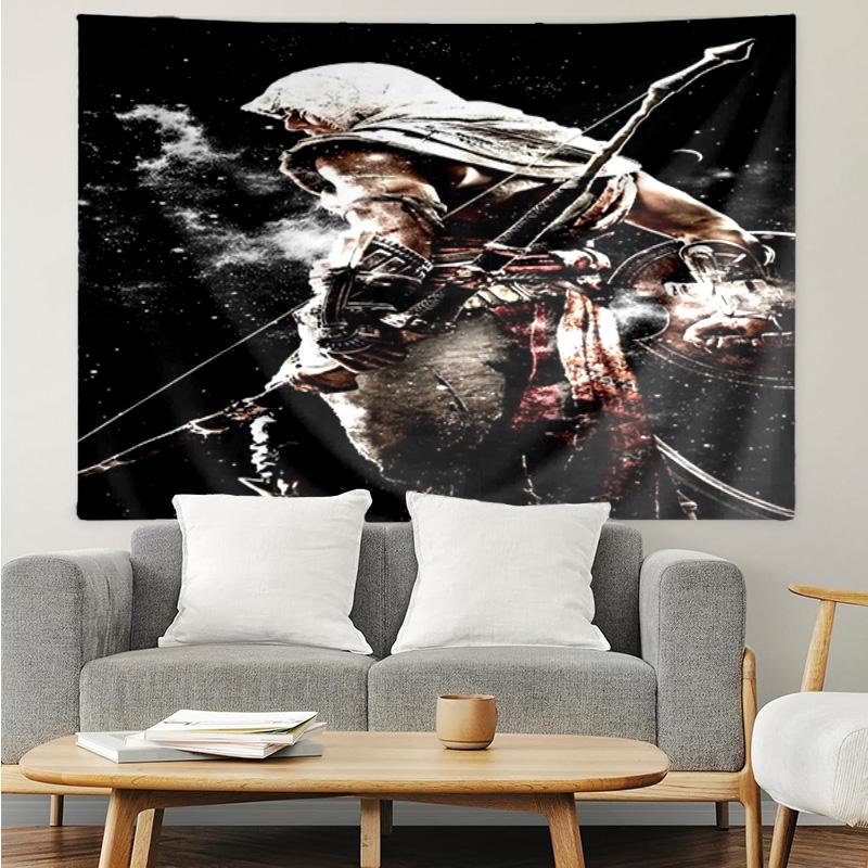 Assass Warrior Tapestry Hanging for Bedroom,Livingroom, Playroom,Decor Art Room Wall Tapestry Holiday and Birthday Gifts