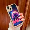 For iPhone 16 15 Pro Max Redmi Note 13 12 11 Pro Samsung S23 FE S24 Plus S24 Ultra A52 A72 A54 Cartoon Coconut Tree Full Lens Protect Soft Phone Case