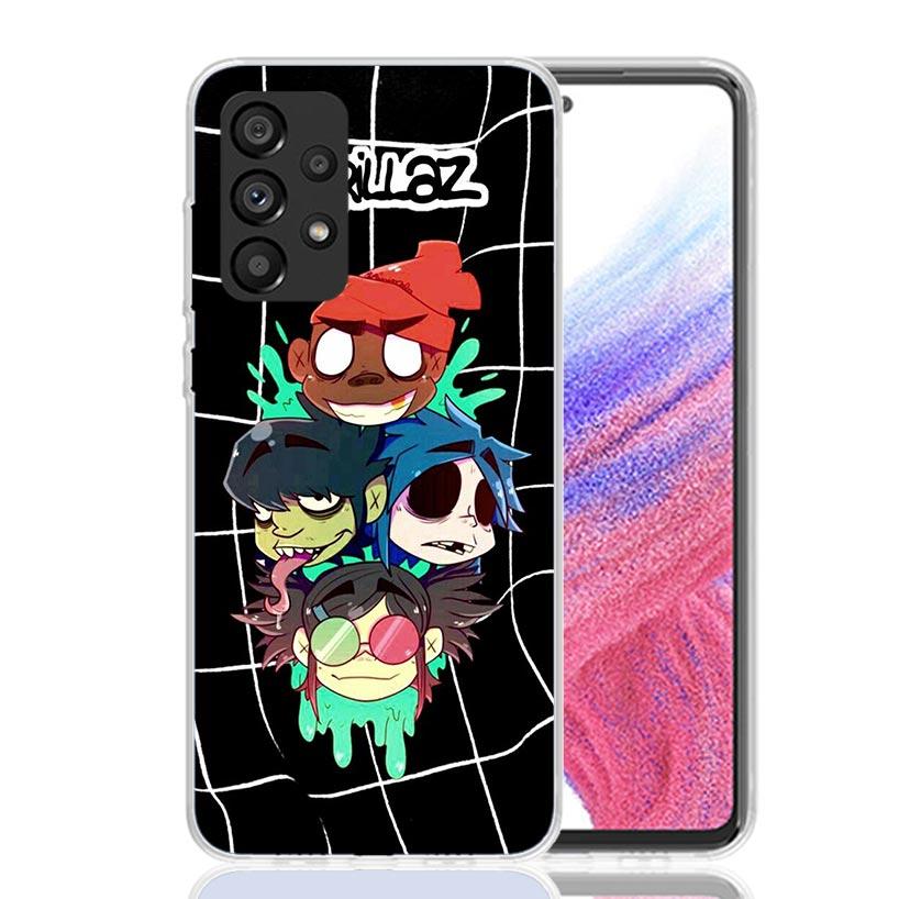 Gorillaz Anime Case Phone Cover for Samsung Galaxy A17 A16 A15 A14 A13 A56 A55 A54 A53 A36 A35 A34 A33 A26 A25 A24 A23 A05S Gala
