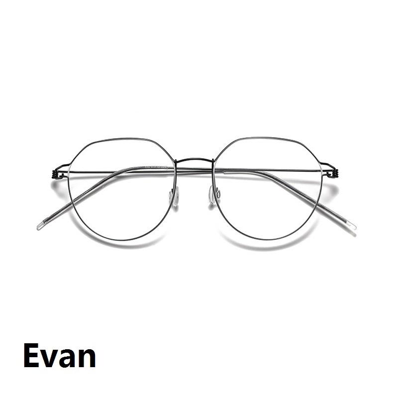 Denmark Brand Air Titanium Glasses Frames Men Thin Rim Screwless Eyewear Eyeglasses Women Morten Round Square Oval Korean Design