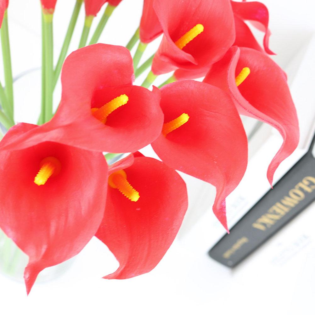 Искусственные цветы из искусственной кожи для вечеринок, свадеб, 10 голов, 10 шт., 34 см