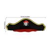 5Pcs Pirate Captain Hat Kids Birthday Party Favors Paper Hat Children Adult Halloween Party Cosplay Costume Cap Decoration Props