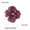 Fashion Heavy Industry Zircon Camellia Brooch Rhinestone Pin Women'S Dress Suit Accessories Corsage Matching